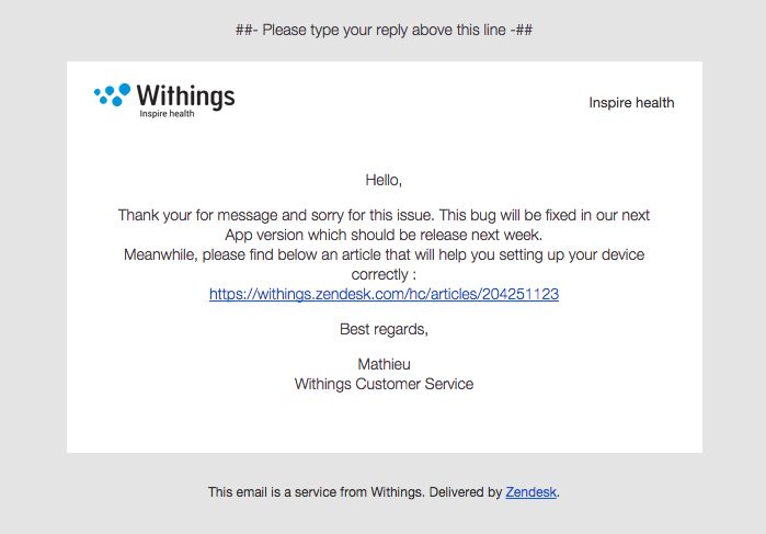 The link returns a 404 This is the assistance you get.